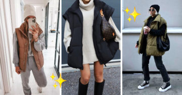 15 Outfits con los que puedes combinar tus chalecos oversize este invierno