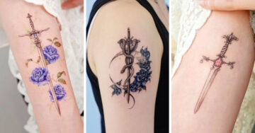 17 Tatuajes de espadas que te convertirán en una guerrera mágica