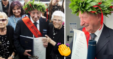 Abuelito de 90 años cumple su sueño de graduarse como doctor en Derecho