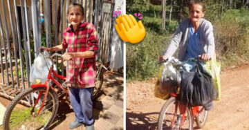 Esto es amor al trabajo: Desde hace 37 años, abuelita sale a vender empanadas en su bicicleta