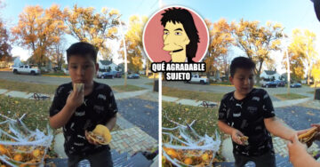 ¡Qué lindo! Niño se pelea con su amigo y le lleva un taco para disculparse