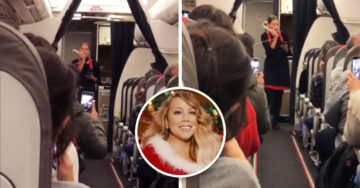 Azafata canta ‘All I Want For Christmas Is You’ en pleno vuelo y sorprende a pasajeros