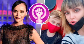 Christina Ricci es criticada por criar a su hijo de 8 años como feminista
