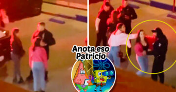 Joven saca a bailar a policía para evitar que arresten a su amiga