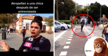 Mala suerte nivel: la atropellan segundos después de dar una entrevista