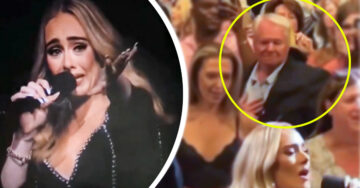 Adele rompe en llanto en pleno concierto al ver a un fan sosteniendo la foto de su esposa fallecida