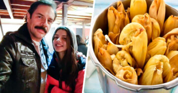 Daniela Parra, hija de Héctor Parra, vende tamales para ayudar a su padre en prisión