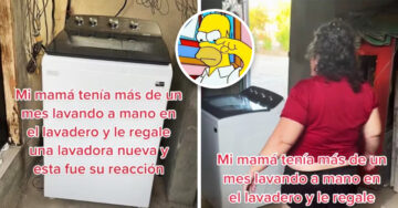 Hijo le regaló una lavadora nueva a su mamá y ella se enojó