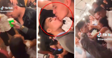 Invitado besa a novio frente a la esposa en plena boda y todo termina mal