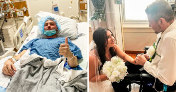 Se recuperó de una enfermedad mortal solo para casarse con su novia en el hospital