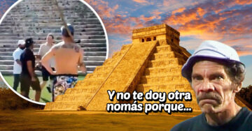 Turista sube a una pirámide de Yucatán y al bajar lo reciben con un palazo en la cabeza
