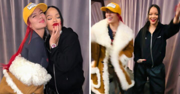 Karol G cumple su sueño de conocer a Rihanna en el Super Bowl 2023