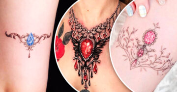 15 Tatuajes con diseños de joyas que darán un toque glamoroso a tu piel