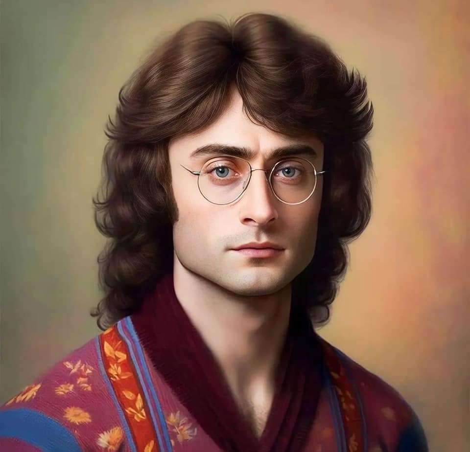 Así se verían personajes de Harry Potter si fueran de los 70