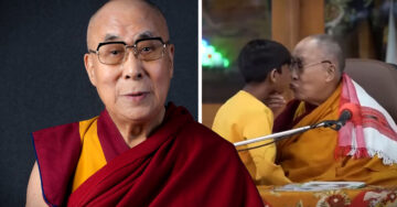 Dalai Lama besa a un niño y se disculpa por “el daño que pudo haber causado”