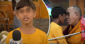 Niño que fue besado por el dalái lama habla de lo sucedido; internet revive sus incómodos momentos