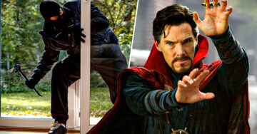 Benedict Cumberbatch, Dr. Strange, es amenazado con un cuchillo en su casa
