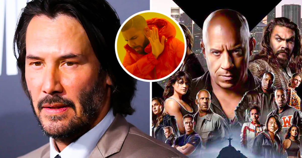 Keanu Reeves pudo ser parte del elenco de Rápidos y furiosos