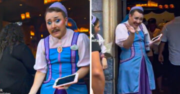 Disney contrata ‘hada madrina’ con bigote y le llueven críticas: “¡Hay niños!”