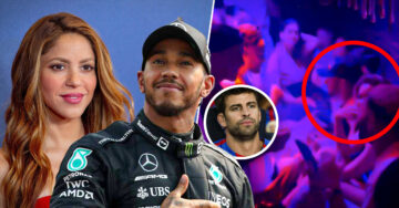 Shakira y Lewis Hamilton se van de fiesta en Barcelon y Piqué reacciona