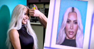 Kim Kardashian llevó a su equipo de belleza para tomarse la foto de su licencia de manejo