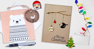 15 Originales tarjetas navideñas que puedes hacer tú misma sin invertir mucho